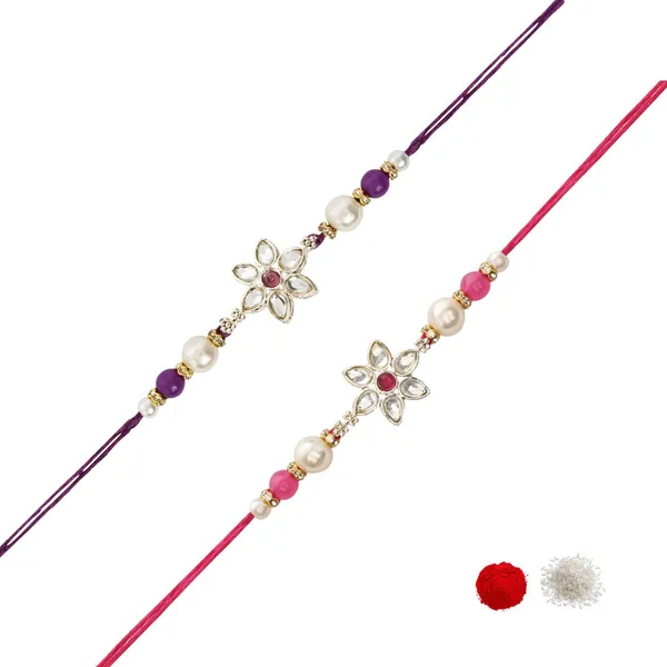 Elegance_Kundan_&_Pearl_Beads_Rakhi_with_Roli_Chawal_&_Card_(Pack_of_2)