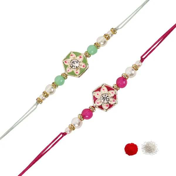 Elegance_Kundan_&_Pearl_Beads_Rakhi_with_Roli_Chawal_&_Card_(Pack_of_2)