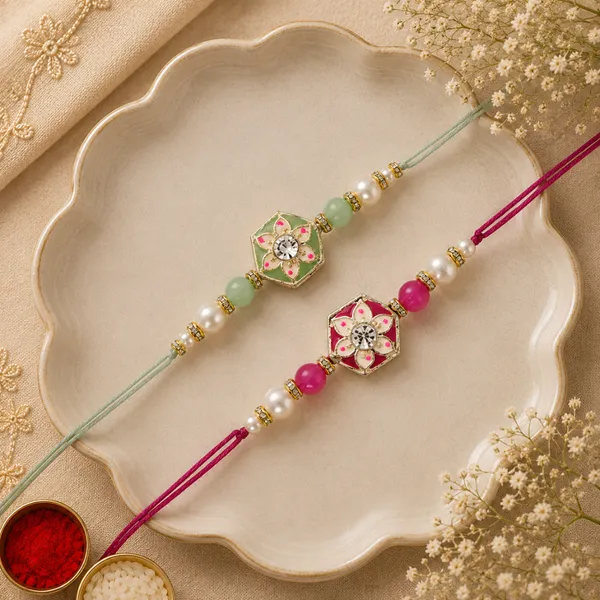 Elegance_Kundan_&_Pearl_Beads_Rakhi_with_Roli_Chawal_&_Card_(Pack_of_2)