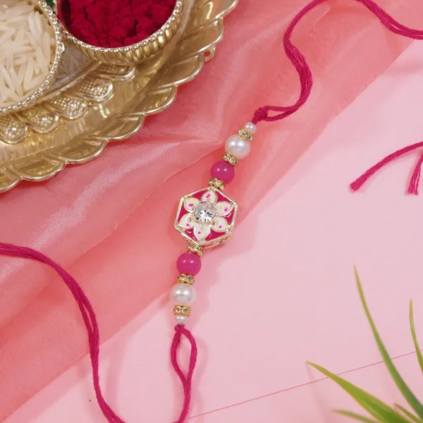 Elegance_Kundan_&_Pearl_Beads_Rakhi_with_Roli_Chawal_&_Card_(Pack_of_2)