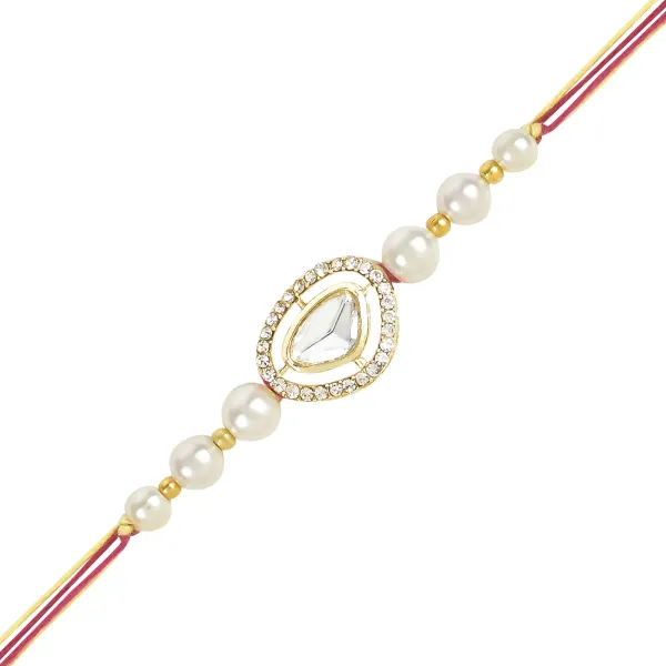 Elegant_Bhaiya_Bhabhi_Lumba_&_Pearl_Rakhi_With_Roli_Chawal_&_Card