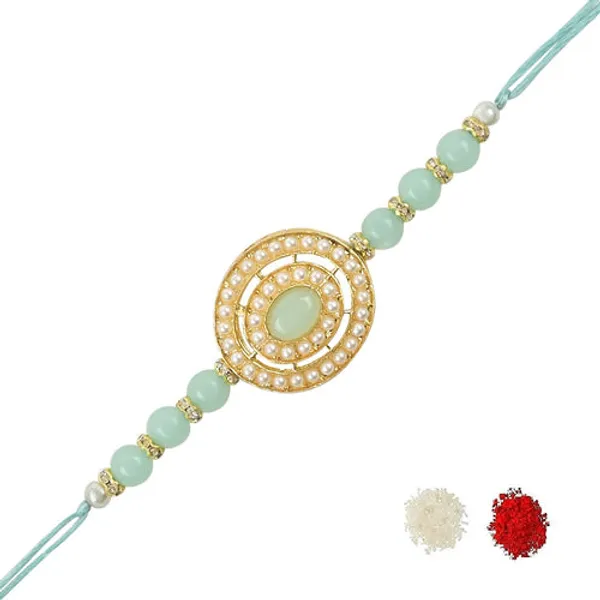 Green_Thread_Beaded_Rakhi_For_Raksha_Bandhan_For_Kids