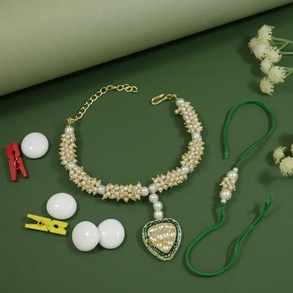 Pearl_&_Kundan_Bhaiya_Bhabhi_Lumba_Rakhi_With_Roli_Chawal_&_Rakshabandhan_Card