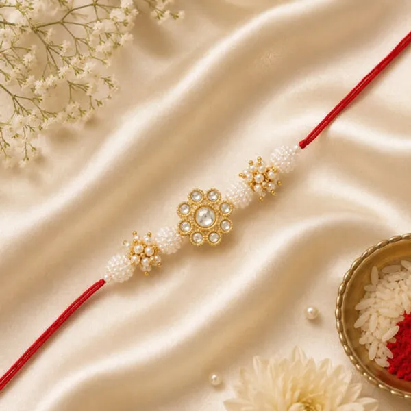 Gold_Plated_Ethnic_Designer_Pearl_Kundan_Rakhi_Bracelet_for_Brother/Men