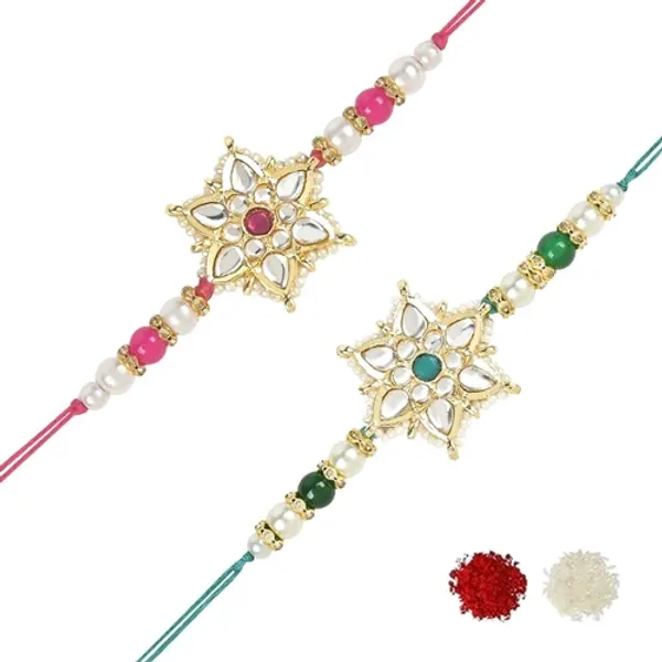 Beautiful_Kundan_&_Pearl_Rakhi_with_Roli_Chawal_&_Card_(Pack_of_2)