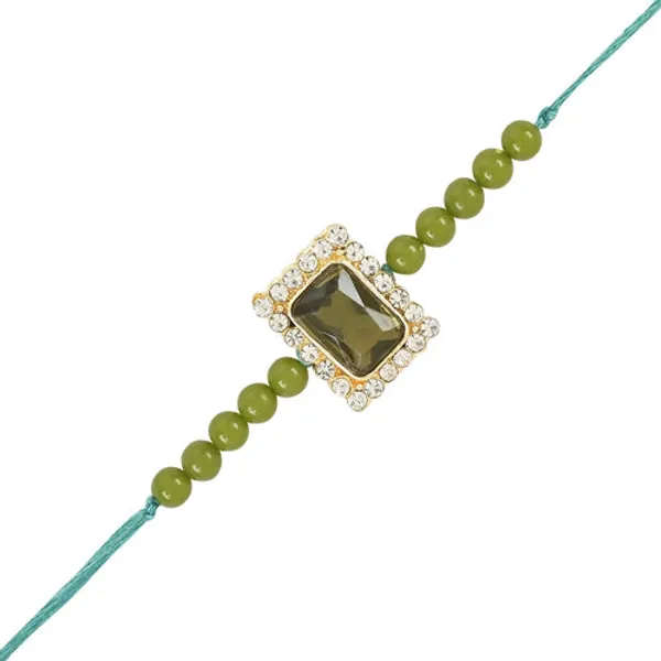 Elegant_Bhaiya_Bhabhi_Lumba_&_Pearl_Rakhi_With_Roli_Chawal_&_Card