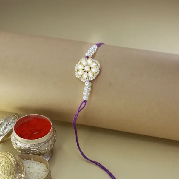 Designer_Pearl_Beads_Studded_Rakhi_Bracelet_for_Brother/_Bhaiya
