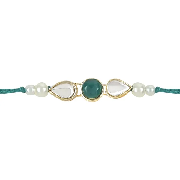 Dazzling_Pearl_Kundan_Stone_Rakhi_with_Roli_Chawal_&_Card