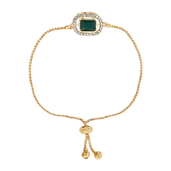 Designer_Bhaiya_Bhabhi_Green_Lumba_Bracelet_&_Rakhi_With_Roli_Chawal_&_Card