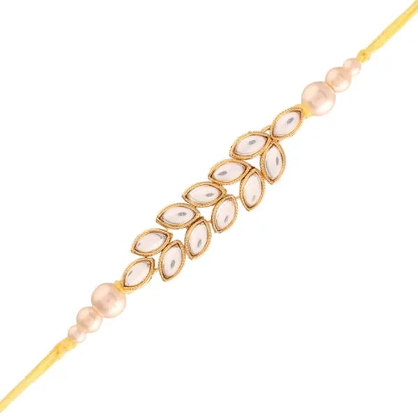 Gold_Plated_Pearl_Stone_Beaded_Rakhi_Bracelet_for_Brother/Men