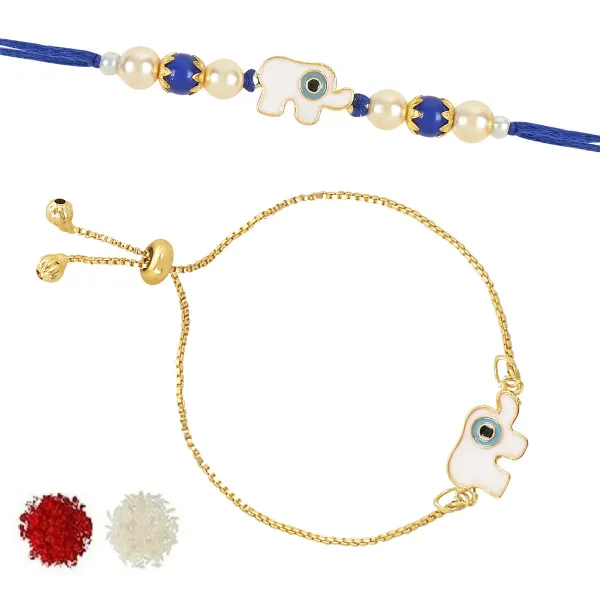 Elephant_Shape_Enamel_Bhaiya_Bhabhi_Lumba_Bracelet_&_Rakhi_With_Roli_Chawal_&_Card