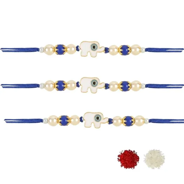 Elephant_Shape_Enamel_Bhaiya_Rakhi_With_Roli_Chawal_&_Card_(Pack_of_3)