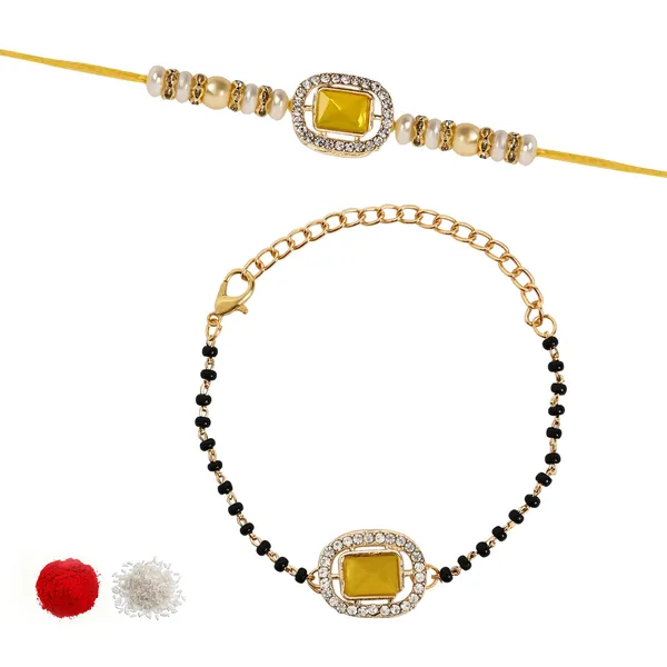Elegant_Bhaiya_Bhabhi_Pearl_Lumba_Mangalsutra_Bracelet_&_Rakhi_With_Roli_Chawal_&_Card