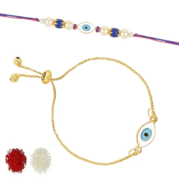 Evil_Eye_Shape_Enamel_Bhaiya_Bhabhi_Lumba_Bracelet_&_Rakhi_With_Roli_Chawal_&_Card