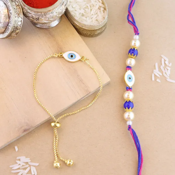 Evil_Eye_Shape_Enamel_Bhaiya_Bhabhi_Lumba_Bracelet_&_Rakhi_With_Roli_Chawal_&_Card
