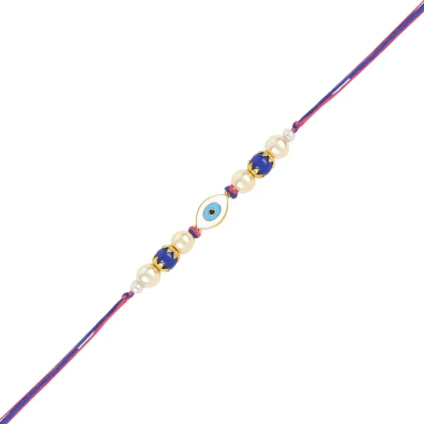 Evil_Eye_Shape_Enamel_Bhaiya_Bhabhi_Lumba_Bracelet_&_Rakhi_With_Roli_Chawal_&_Card