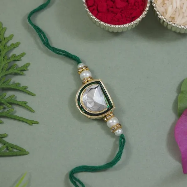 Dazzling_Pearl_Kundan_Stone_Rakhi_with_Roli_Chawal_&_Card