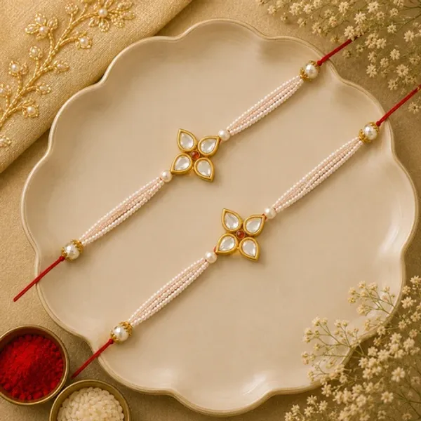 Beautiful_Kundan_&_Pearl_Rakhi_with_Roli_Chawal_&_Card_(Pack_of_2)
