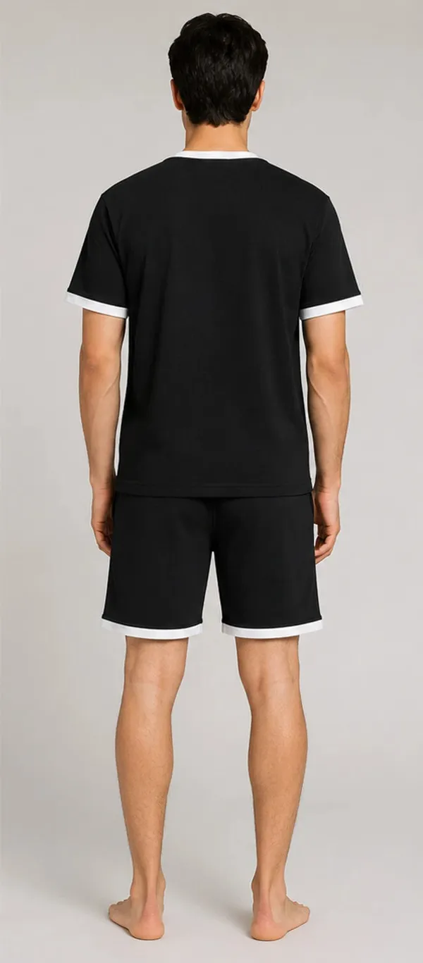 Black_Lycra_Relaxed_Fit_T-Shirt_Shorts_Set_For_Men