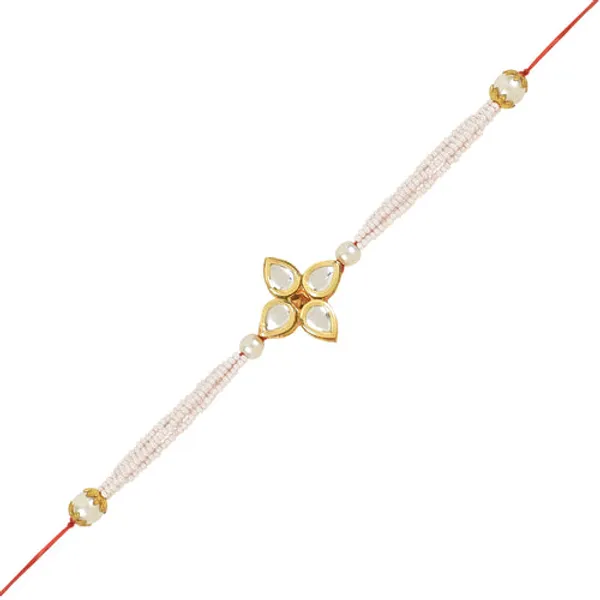 Elegant_Bhaiya_Bhabhi_Lumba_&_Pearl_Rakhi_With_Roli_Chawal_&_Card