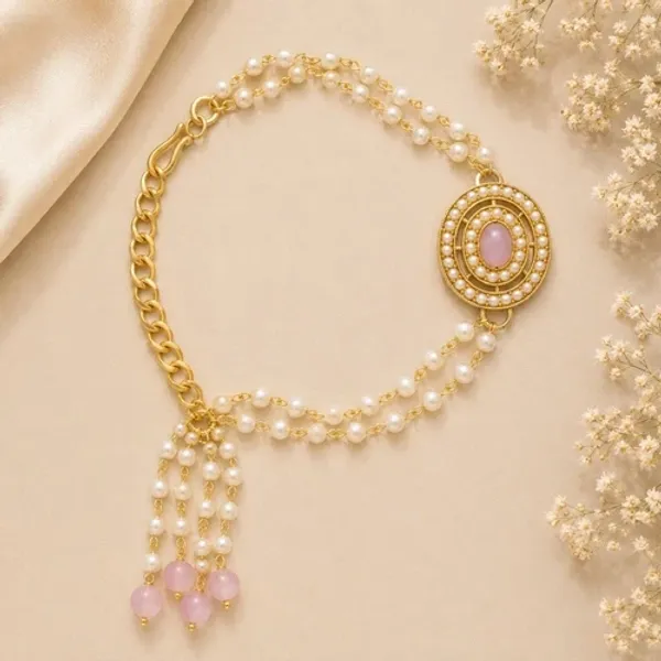 Alluring_Pearl_&_Kundan_Bracele