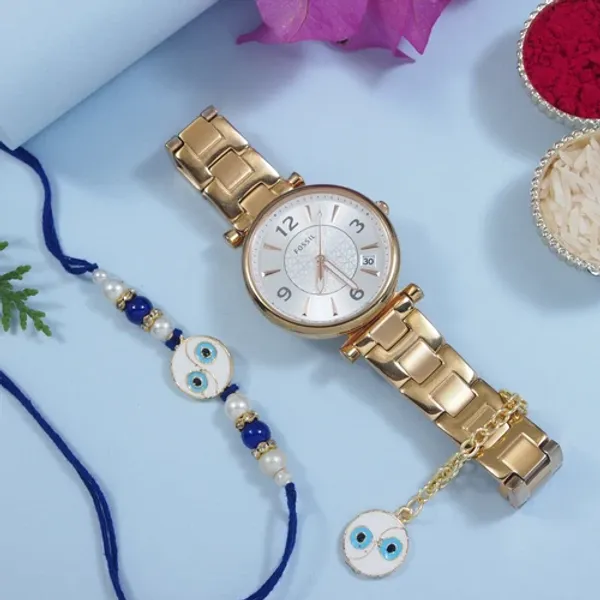 Round_Shape_Evil_Eye_Rakhi_&_Watch_Charm_Lumba_(Watch_Accesories)_Combo_With_Roli_Chawal_&_Rakshabandhan_Card