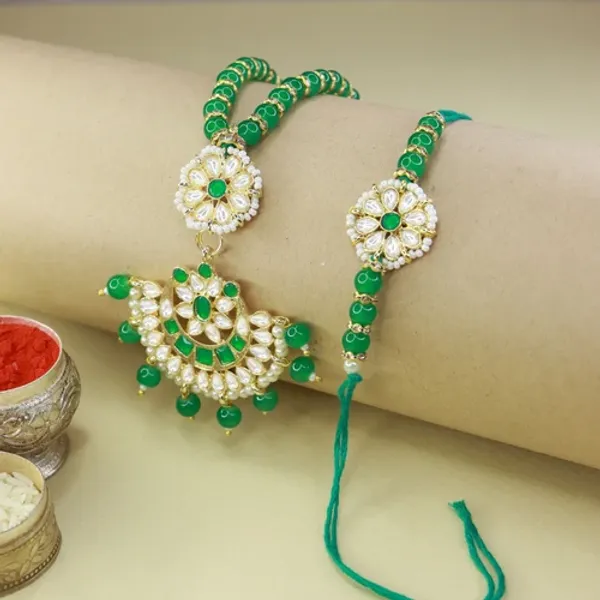 Designer_Bhaiya_Bhabhi_Hanging_Lumba_&_Rakhi_Combo_Set