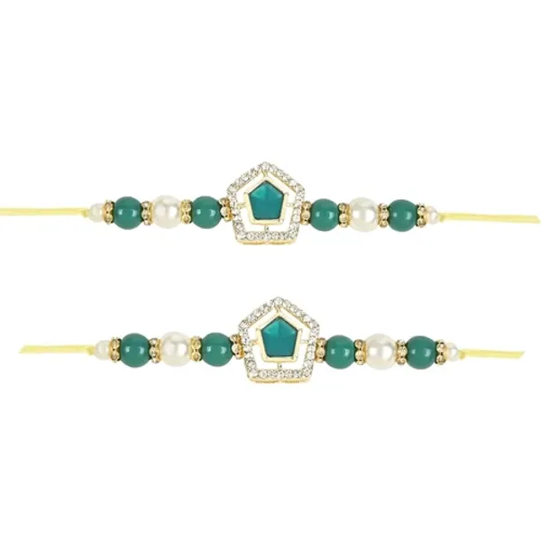 Beautiful_Kundan_&_Pearl_Rakhi_with_Roli_Chawal_&_Card