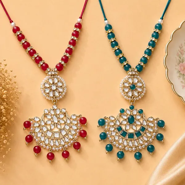Gold_Plated_Designer_Lumba_Kundan_Pearl_Rakhi_For_Bhabhi_(Pack_of_2)