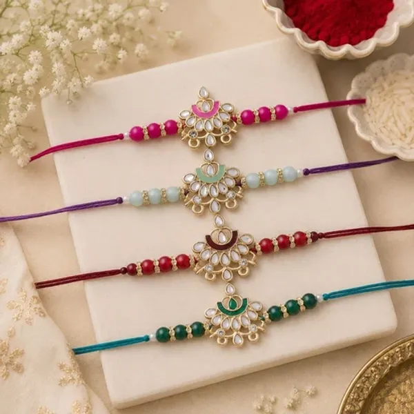 Designer_Pearl_Beads_Studded_Rakhi_Bracelet_for_Brother/_Bhaiya_(Pack_of_4)