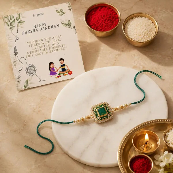 Colourful_Beads_And_Meenakari_Rakhi_with_Roli_Chawal_&_Card