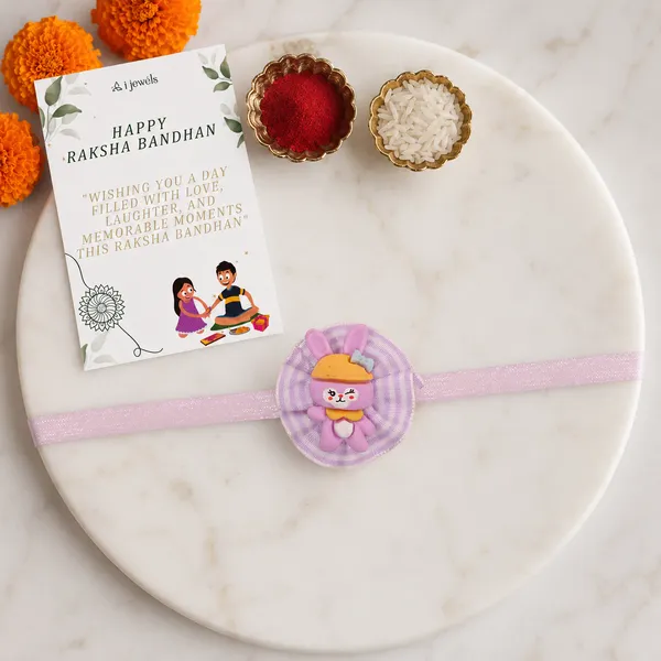Organza_Teddy_Flower_Rakhi_with_Roli_Chawal_&_Rakshabhandan_Card