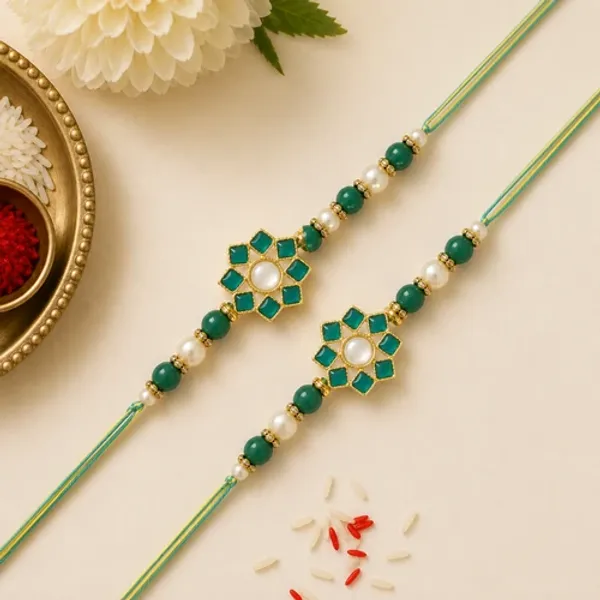 Dazzling_Pearl_Kundan_Stone_Rakhi_with_Roli_Chawal_&_Card_(Pack_of_2)