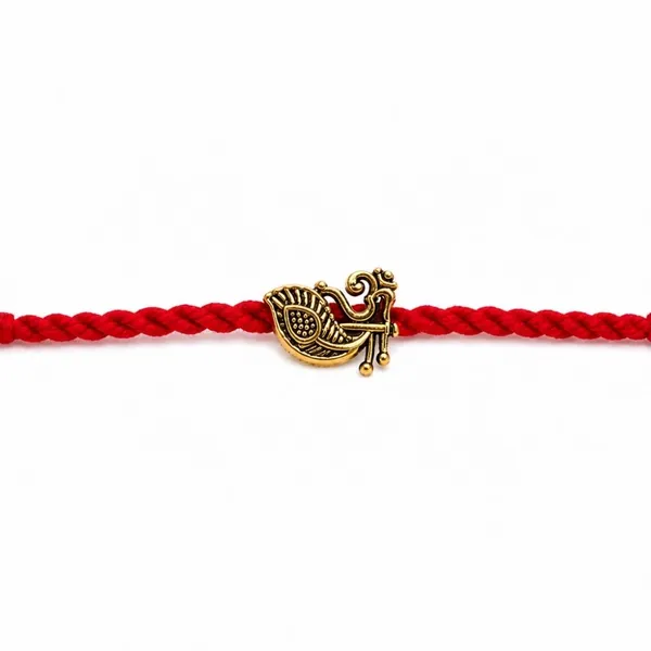 Om_Peacock_Feather_Rakhi_with_Roli_Chawal_&_Rakshabandhan_Card