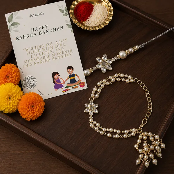 Elegant_Bhaiya_Bhabhi_Grey_Lumba_&_Pearl_Rakhi_With_Roli_Chawal_&Card