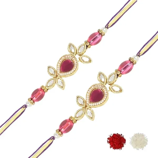 Beautiful_Kundan_&_Pearl_Rakhi_with_Roli_Chawal_&_Card_(Pack_of_2)