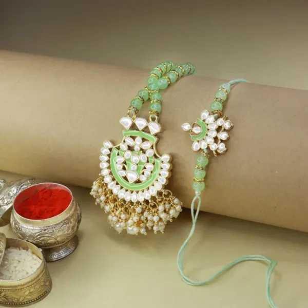 Designer_Bhaiya_Bhabhi_Hanging_Lumba_&_Rakhi_Combo_Set