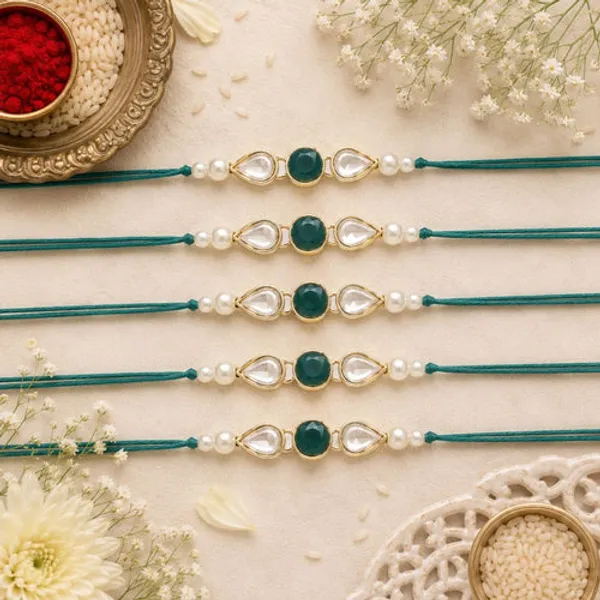 Dazzling_Pearl_Kundan_Stone_Rakhi_with_Roli_Chawal_&_Card_(Pack_of_6)