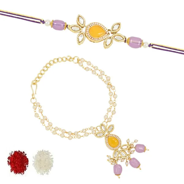 Elegant_Bhaiya_Bhabhi_Lumba_Pearl_&_Rakhi_With_Roli_Chawal_&_Card