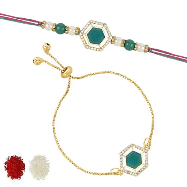 Designer_Bhaiya_Bhabhi_Hanging_Lumba_&_Rakhi_Combo_Set