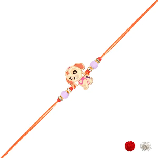 Adorable_Little_Cute_Puppy_Pets_Rakhi_With_Roli_Chawal_&_Rakshaband_Card