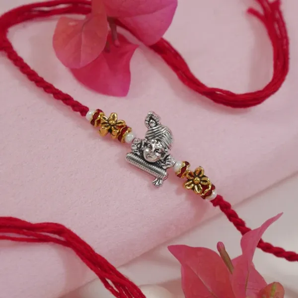 Krishna_Rakhi_With_Roli_Chawal_&_Rakshabandhan_Card