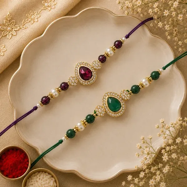 Elegance_Kundan_&_Pearl_Beads_Rakhi_with_Roli_Chawal_&_Card_(Pack_of_2