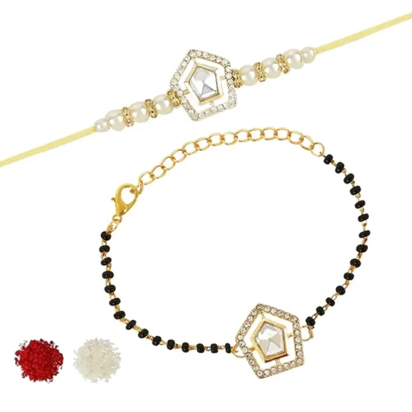 Elegant_Bhaiya_Bhabhi_Pearl_Lumba_Mangalsutra_Bracelet_&_Rakhi_With_Roli_Chawal_&_Card