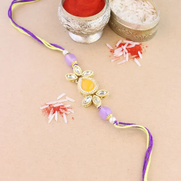 Beautiful_Kundan_&_Pearl_Rakhi_with_Roli_Chawal_&_Card