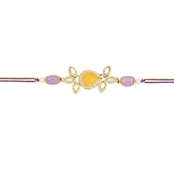Beautiful_Kundan_&_Pearl_Rakhi_with_Roli_Chawal_&_Card