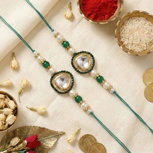 Beautiful_Kundan_&_Pearl_Rakhi_with_Roli_Chawal_&_Card_(Pack_of_2)
