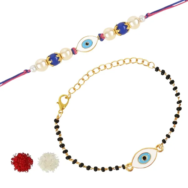 Evil_Eye_Shape_Enamel_Bhaiya_Bhabhi_Lumba_Mangalsutra_Bracelet_&_Rakhi_With_Roli_Chawal_&_Card