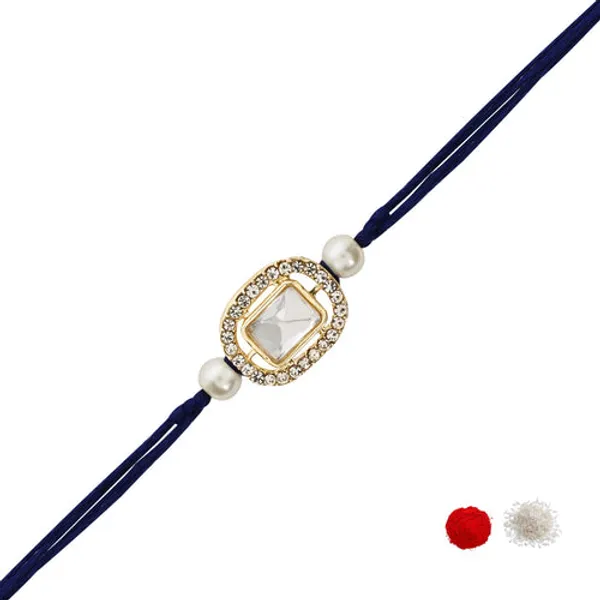 Delicate_Pearl_Beads_Blue_Rakhi_with_Roli_Chawal_&_Rakshabandhan_Card