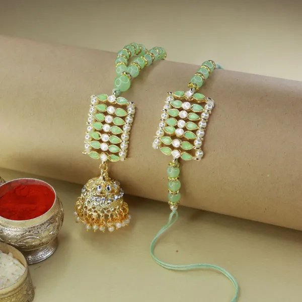 Designer_Bhaiya_Bhabhi_Hanging_Lumba_&_Rakhi_Combo_Set